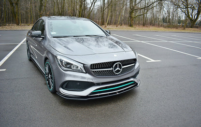 Front Ansatz V.1 für Mercedes CLA C117 AMG-LINE FACELIFT Carbon Look