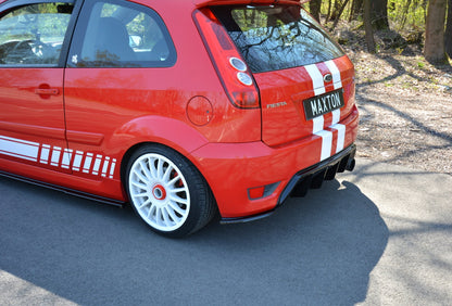 Heck Ansatz Flaps Diffusor für Ford Fiesta ST Mk6 schwarz matt