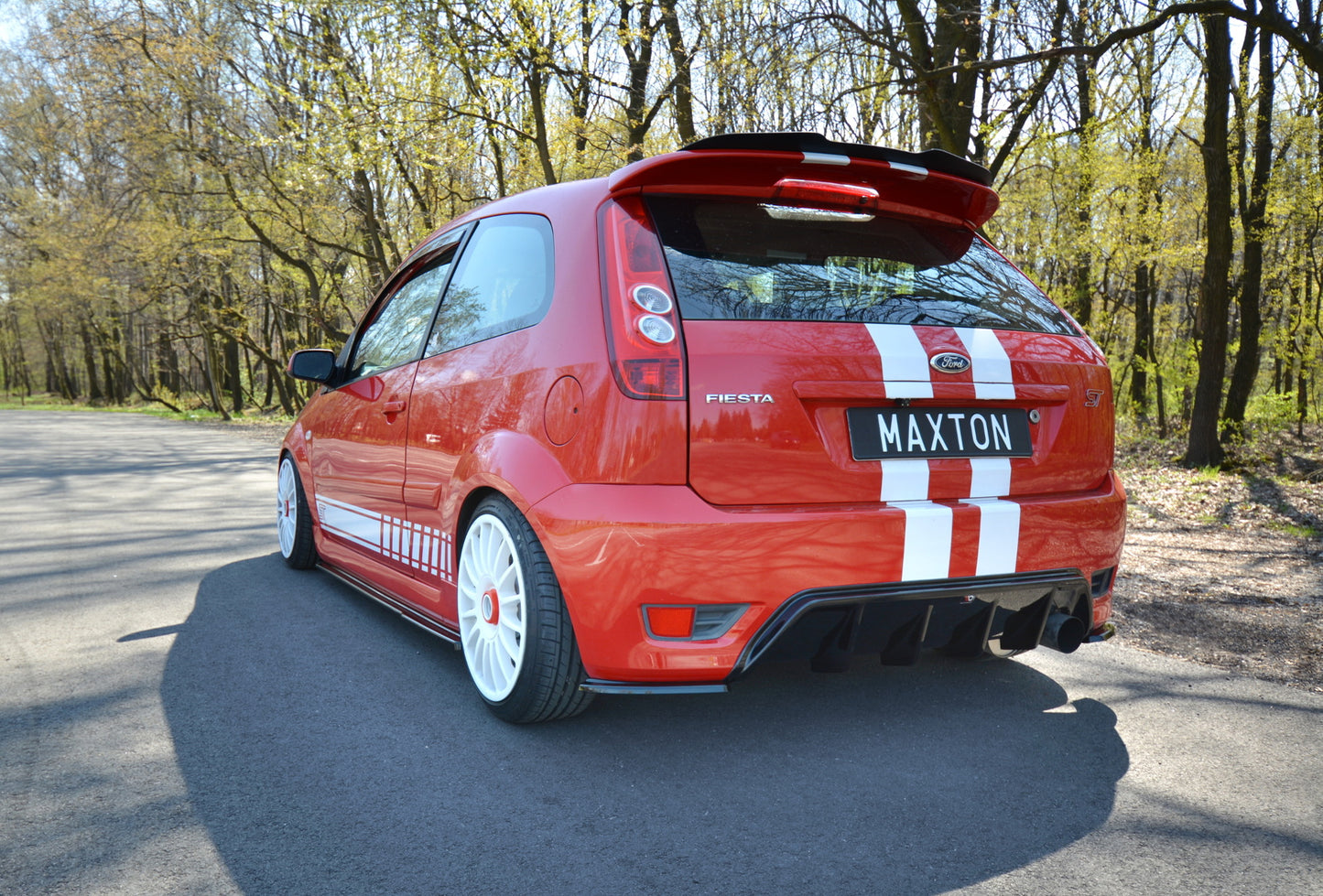 Diffusor Heck Ansatz für Ford Fiesta ST Mk6 schwarz matt