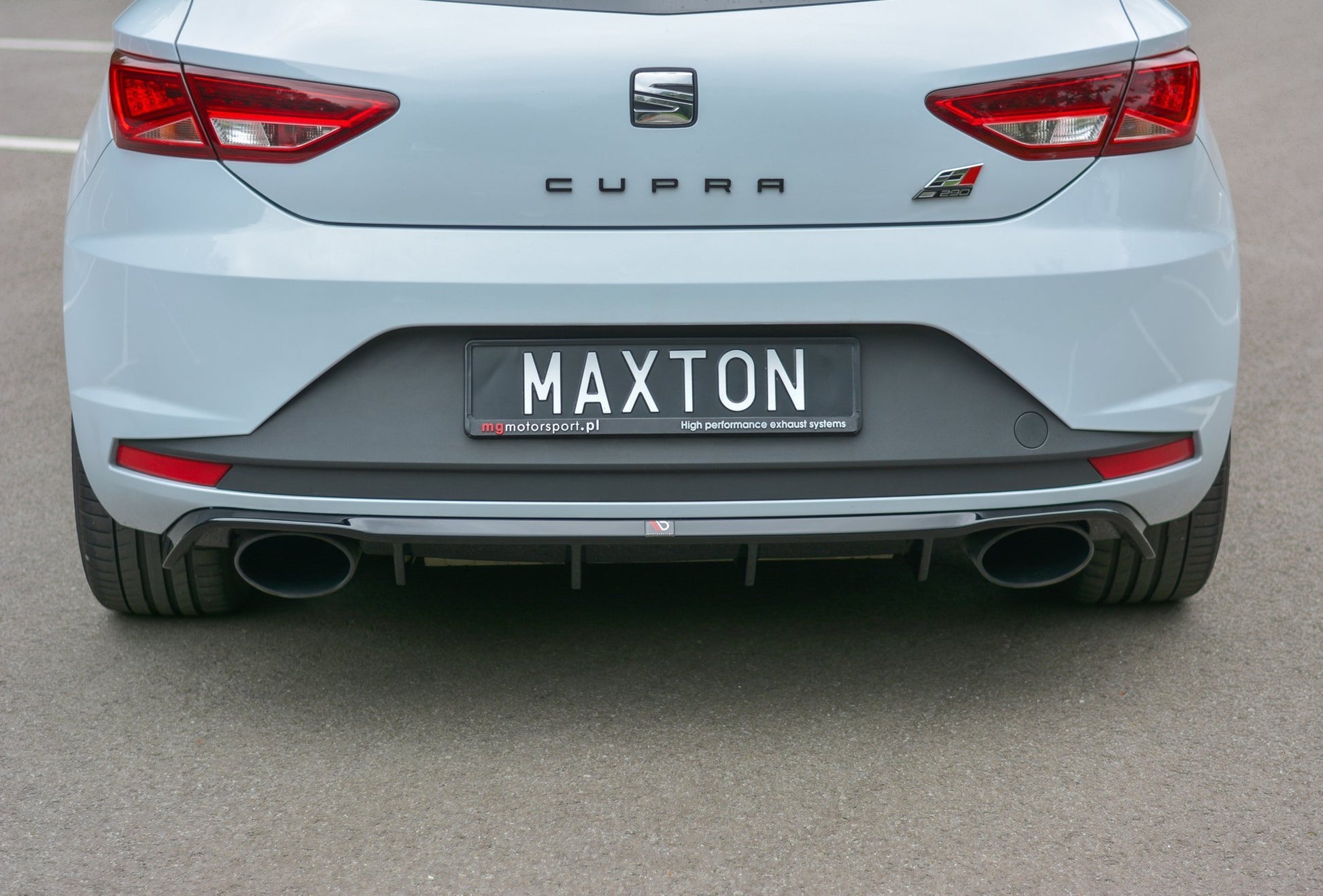 Diffusor Heck Ansatz für Seat Leon III Cupra schwarz matt