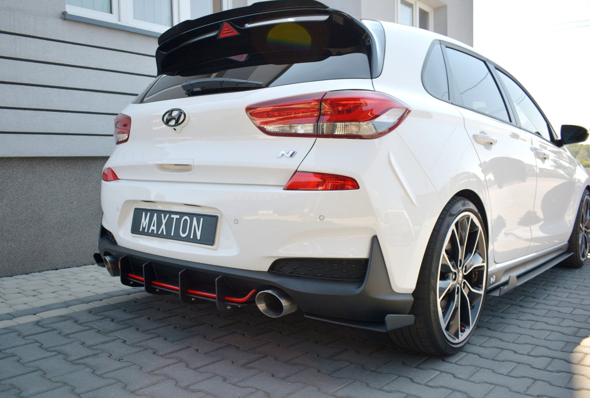 Diffusor Heck Ansatz für Heckschürze für HYUNDAI I30 Mk3 N