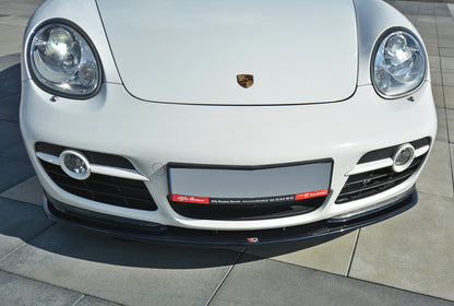 Front Ansatz V.2 für PORSCHE CAYMAN S 987C  Carbon Look