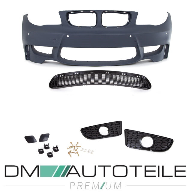 Evo Sport Stoßstange vorne für PDC +Zubehör passt für BMW 1er E81 E82 E87 E88 + ABE*