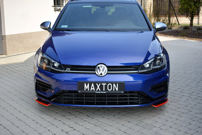 Front Ansatz für V.8 VW Golf 7 R / R-Line Facelift schwarz matt