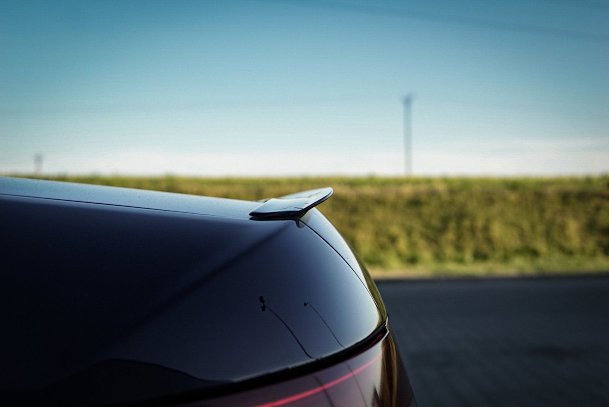 Spoiler CAP für Audi A6 S-Line C6 FL Limousine schwarz matt