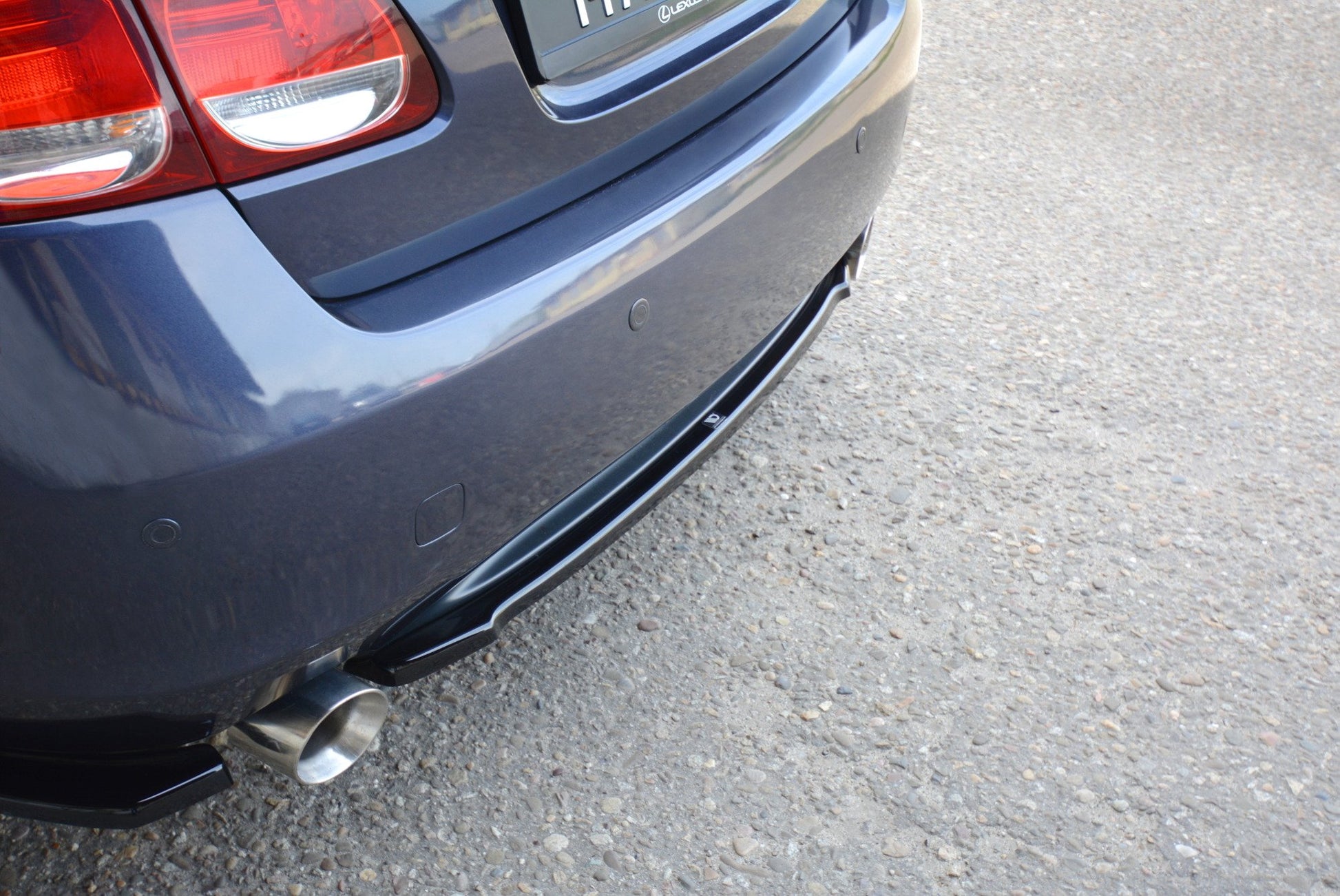 Mittlerer Diffusor Heck Ansatz für LEXUS GS MK.3 schwarz matt