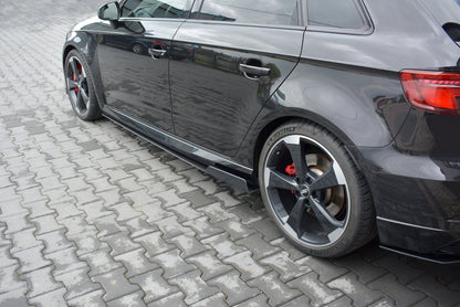 Sport Seitenschweller Ansatz für V.2 für Audi RS3 8V FL Sportback