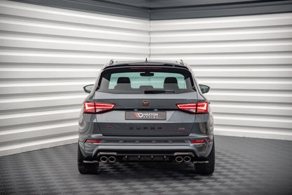 Heck Ansatz Flaps Diffusor für Cupra Ateca schwarz matt
