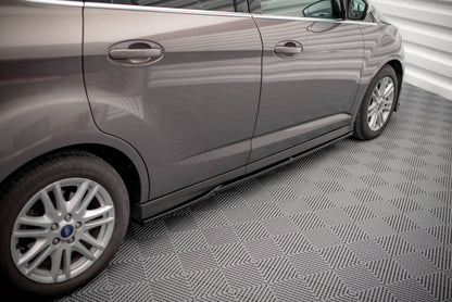Seitenschweller Ansatz für Ford C-Max Mk2 schwarz matt