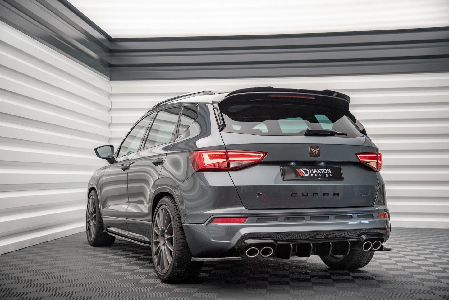Diffusor Heck Ansatz für Cupra Ateca Carbon Look