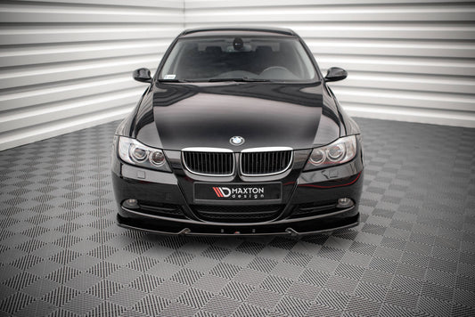 Front Ansatz V.1 für BMW 3er E90 schwarz Hochglanz