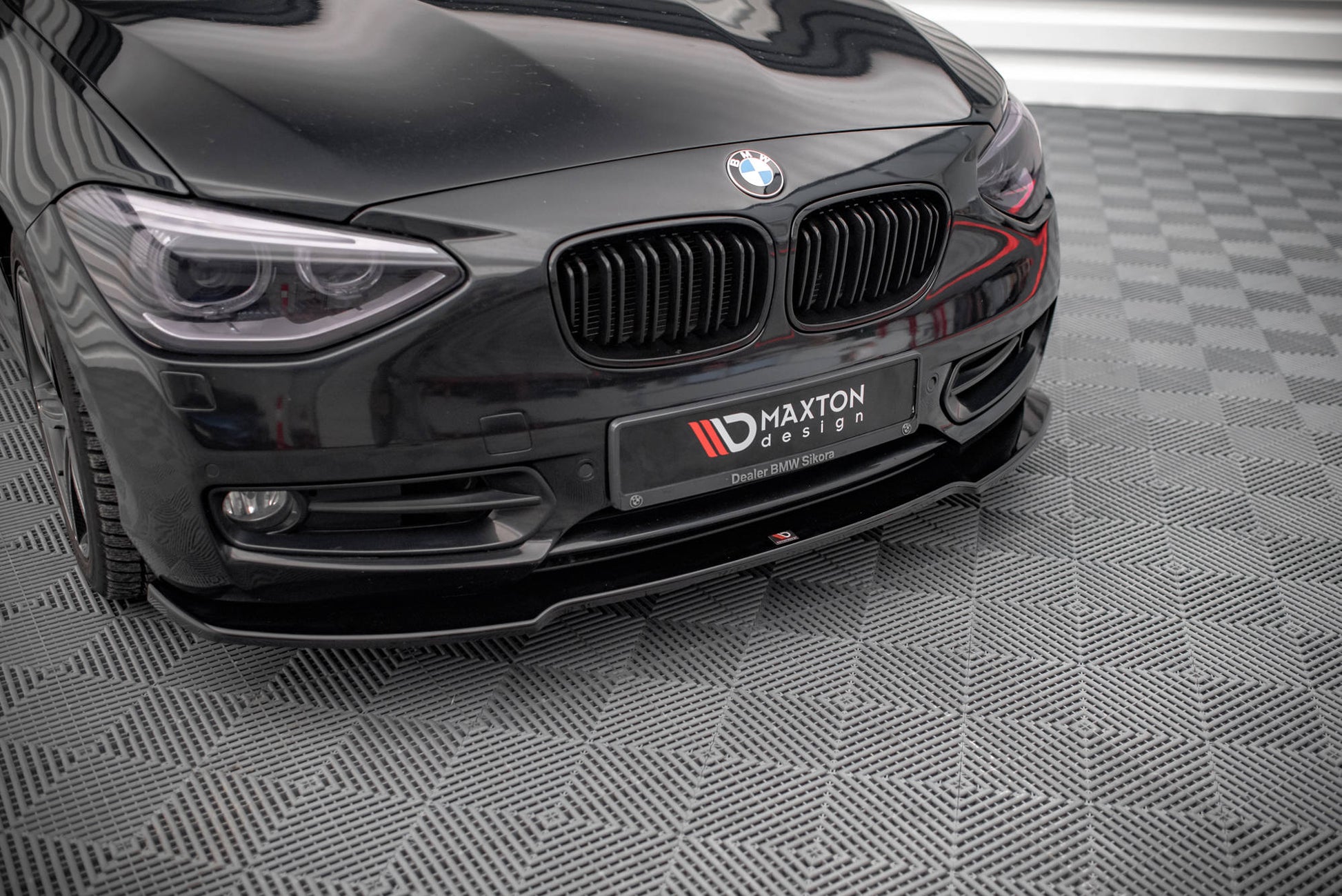 Front Ansatz V.1 für BMW 1er F20 schwarz matt