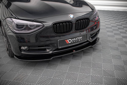 Front Ansatz V.1 für BMW 1er F20 schwarz matt