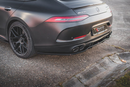 Mittlerer Diffusor Heck Ansatz DTM Look für Mercedes-AMG 53 4 Door Coupe schwarz matt
