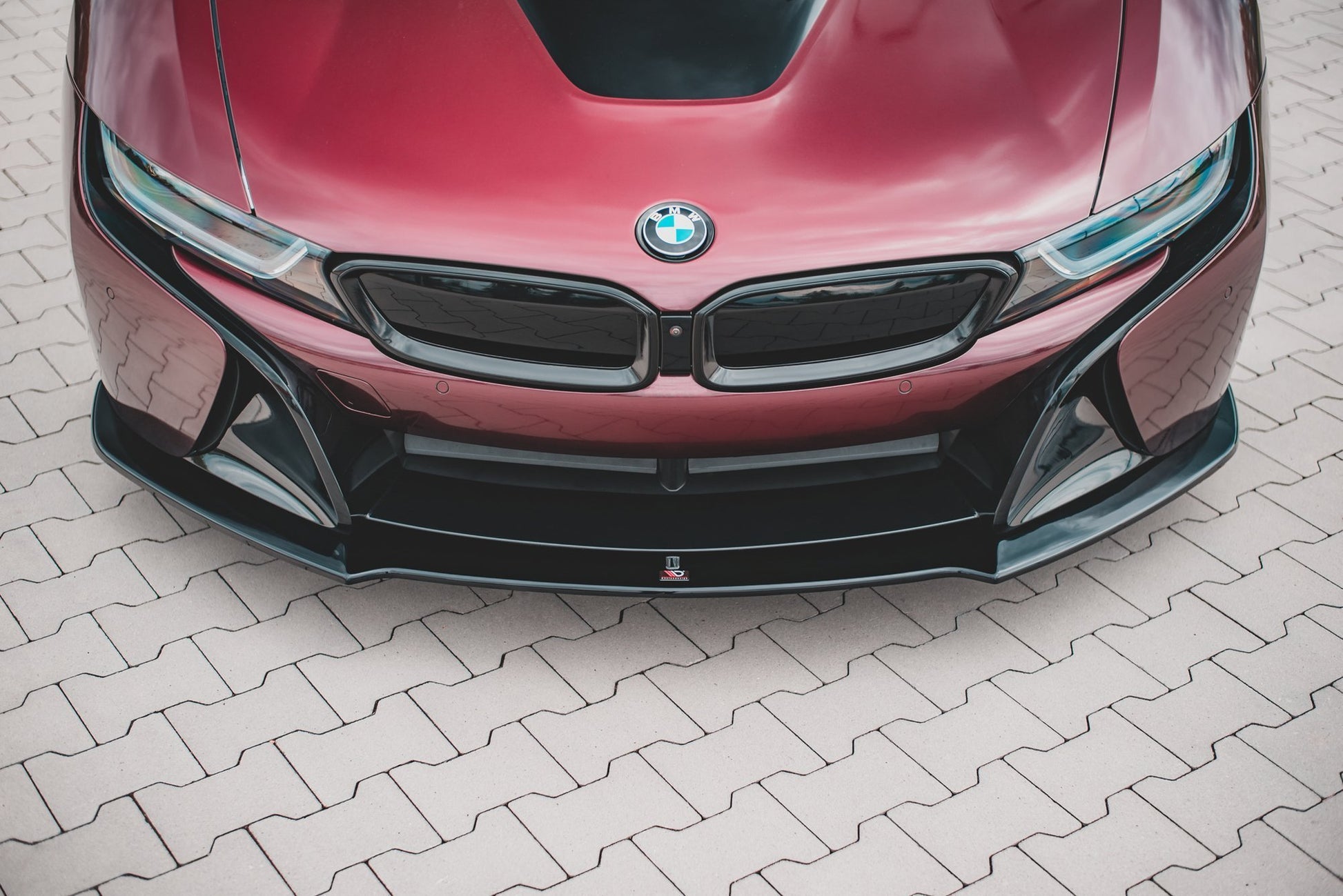 Front Ansatz für BMW i8 Carbon Look