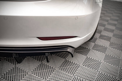 Diffusor Heck Ansatz V.2 für Tesla Model 3 schwarz Hochglanz