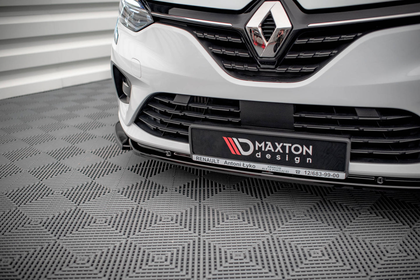 Front Ansatz V.1 für Renault Clio Mk5 schwarz matt