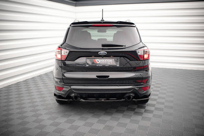 Mittlerer Diffusor Heck Ansatz für Ford Escape ST-Line Mk3 schwarz matt
