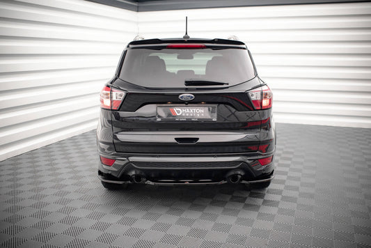 Mittlerer Diffusor Heck Ansatz für Ford Escape ST-Line Mk3 Carbon Look