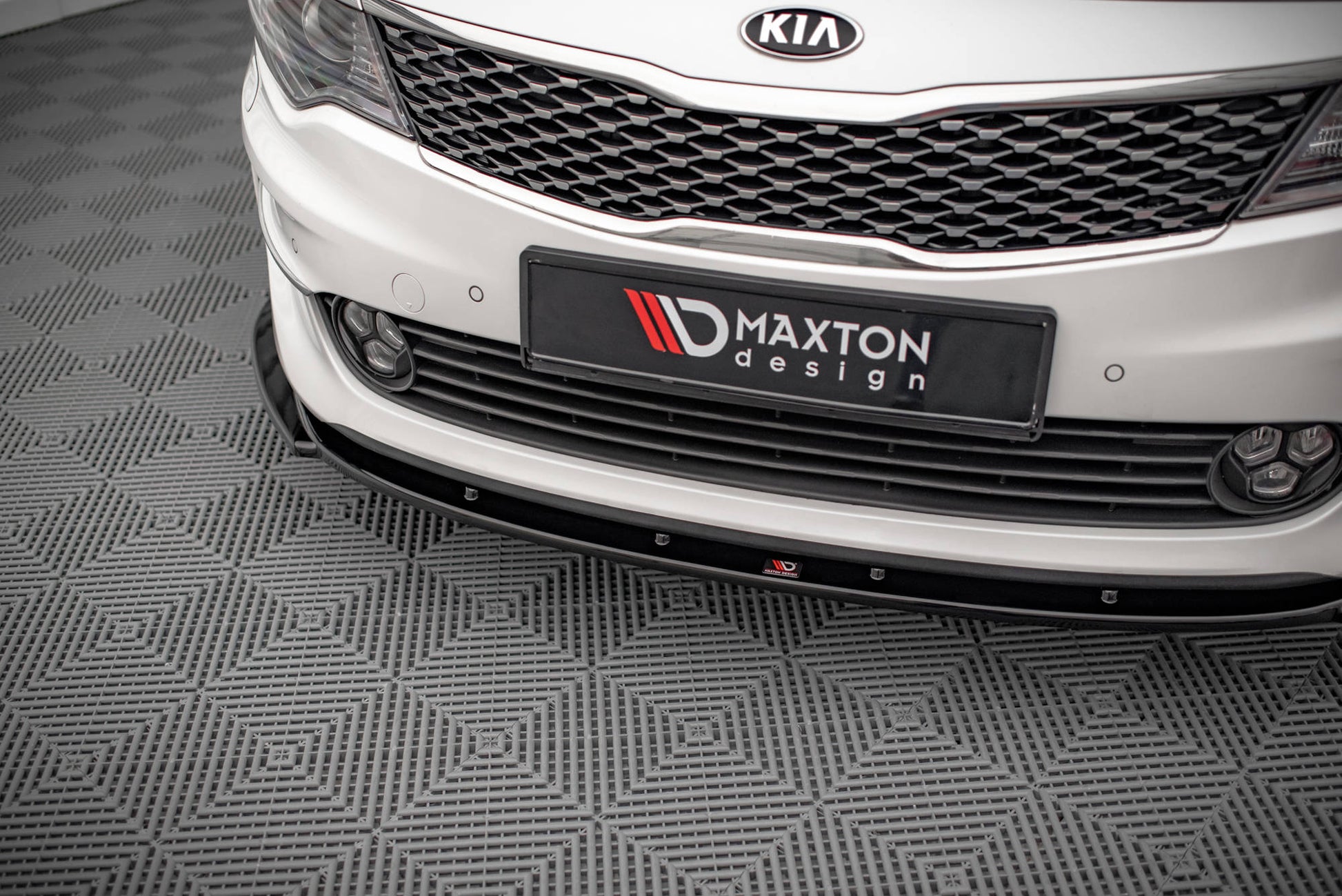Front Ansatz V.2 für Kia Optima Mk4 schwarz matt