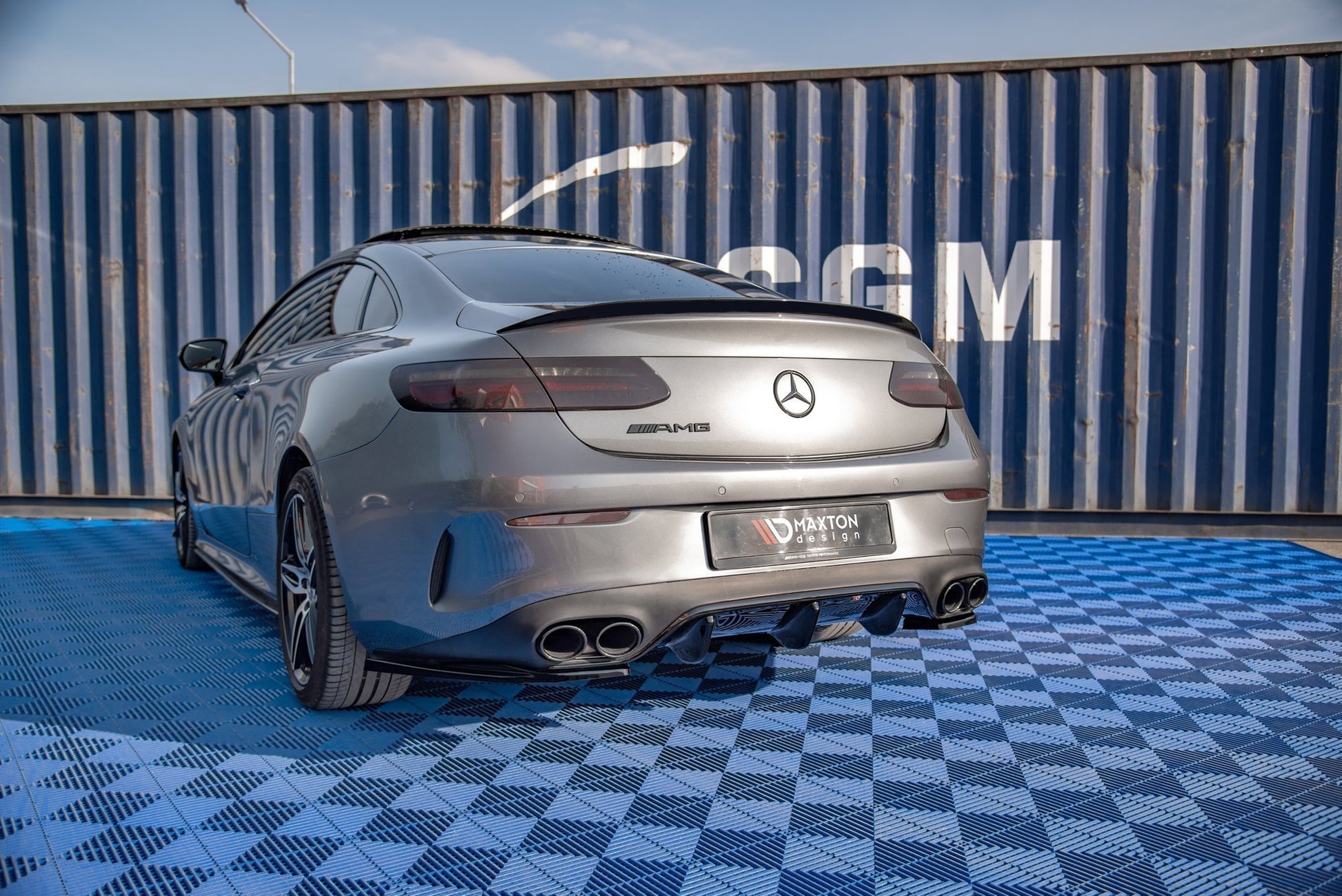 Diffusor Heck Ansatz für Mercedes-AMG E53 Coupe C238 Carbon Look