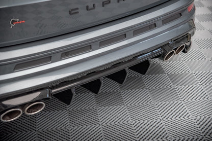 Diffusor Heck Ansatz für Cupra Ateca Carbon Look
