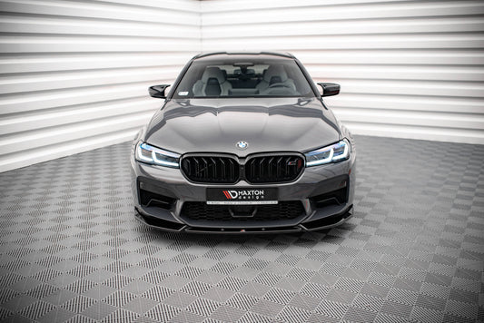 Front Ansatz V.1 für BMW M5 F90 Facelift schwarz Hochglanz