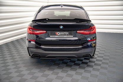 Heck Ansatz Flaps Diffusor für BMW 6er GT G32 M-Paket schwarz matt