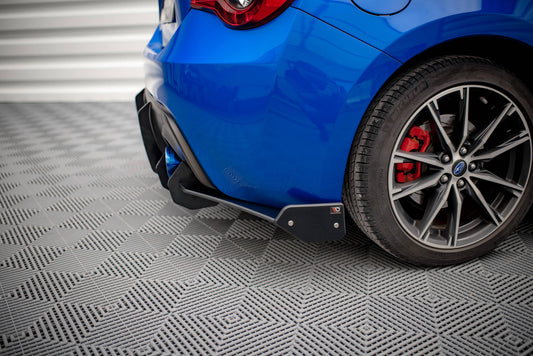 Street Pro Heck Ansatz Flaps Diffusor +Flaps für Subaru BRZ Mk1 Facelift schwarz Hochglanz