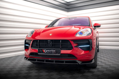 Front Ansatz V.2 für Porsche Macan Mk1 Facelift schwarz Hochglanz