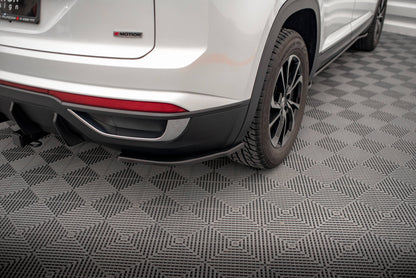 Heck Ansatz Flaps Diffusor für Volkswagen Atlas Cross Carbon Look