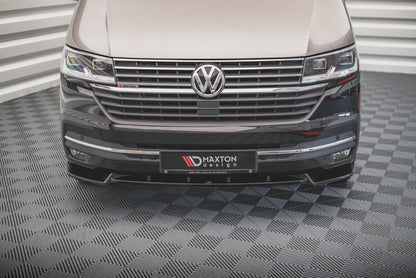 Front Ansatz V.1 für Volkswagen T6 Facelift schwarz Hochglanz
