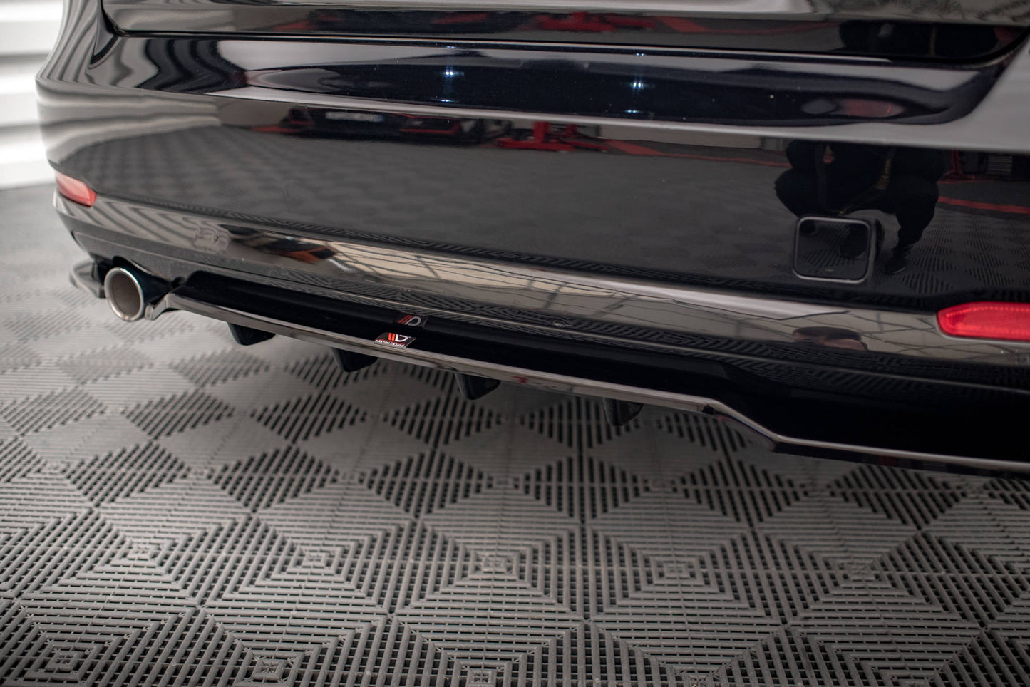 Mittlerer Diffusor Heck Ansatz DTM Look für BMW 3er GT F34 Carbon Look