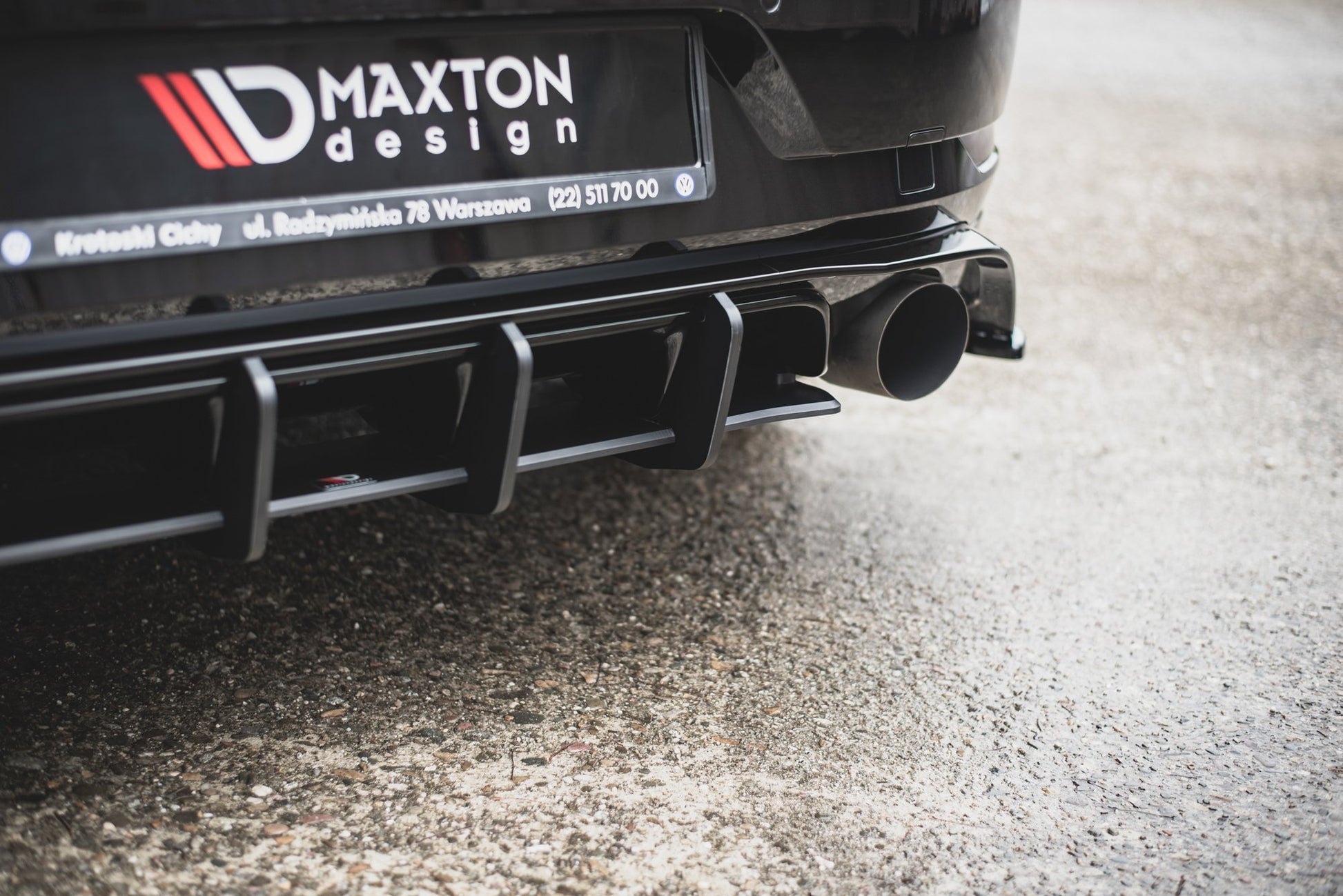 Robuste Racing Heckschürze für VW Golf 7 GTI TCR