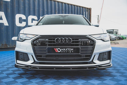 Front Ansatz V.3 für Audi A6 S-Line / S6 C8  schwarz matt