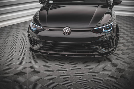 Front Ansatz V.4 für Volkswagen Golf R Mk8 Carbon Look