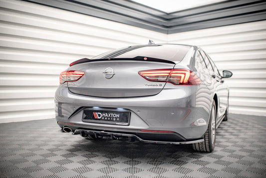 Mittlerer Diffusor Heck Ansatz DTM Look für Opel Insignia Mk2 schwarz Hochglanz
