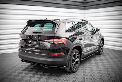 Spoiler CAP für Skoda Kodiaq Mk1 Facelift Carbon Look