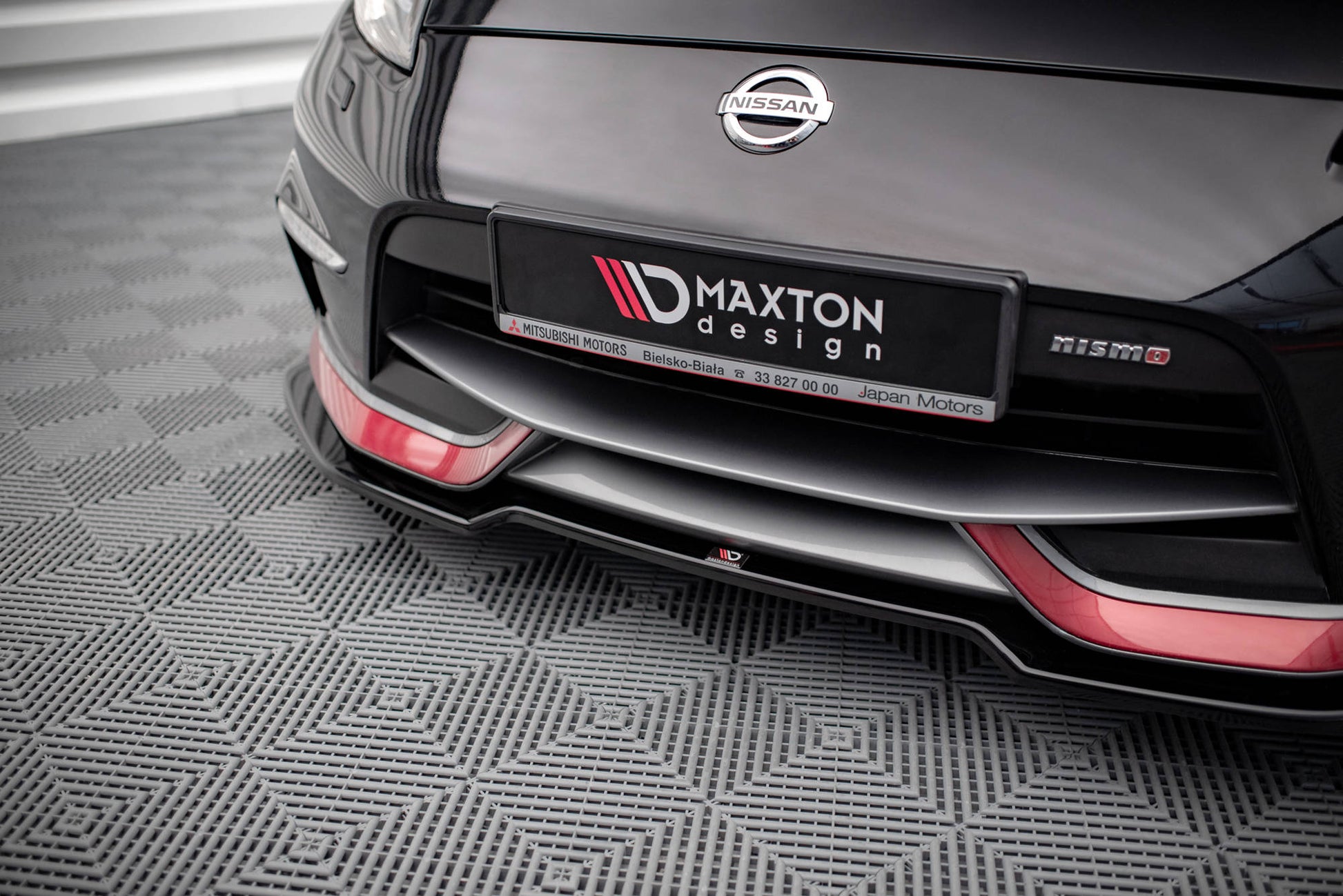 Front Ansatz V.3 für Nissan 370Z Nismo Facelift schwarz matt