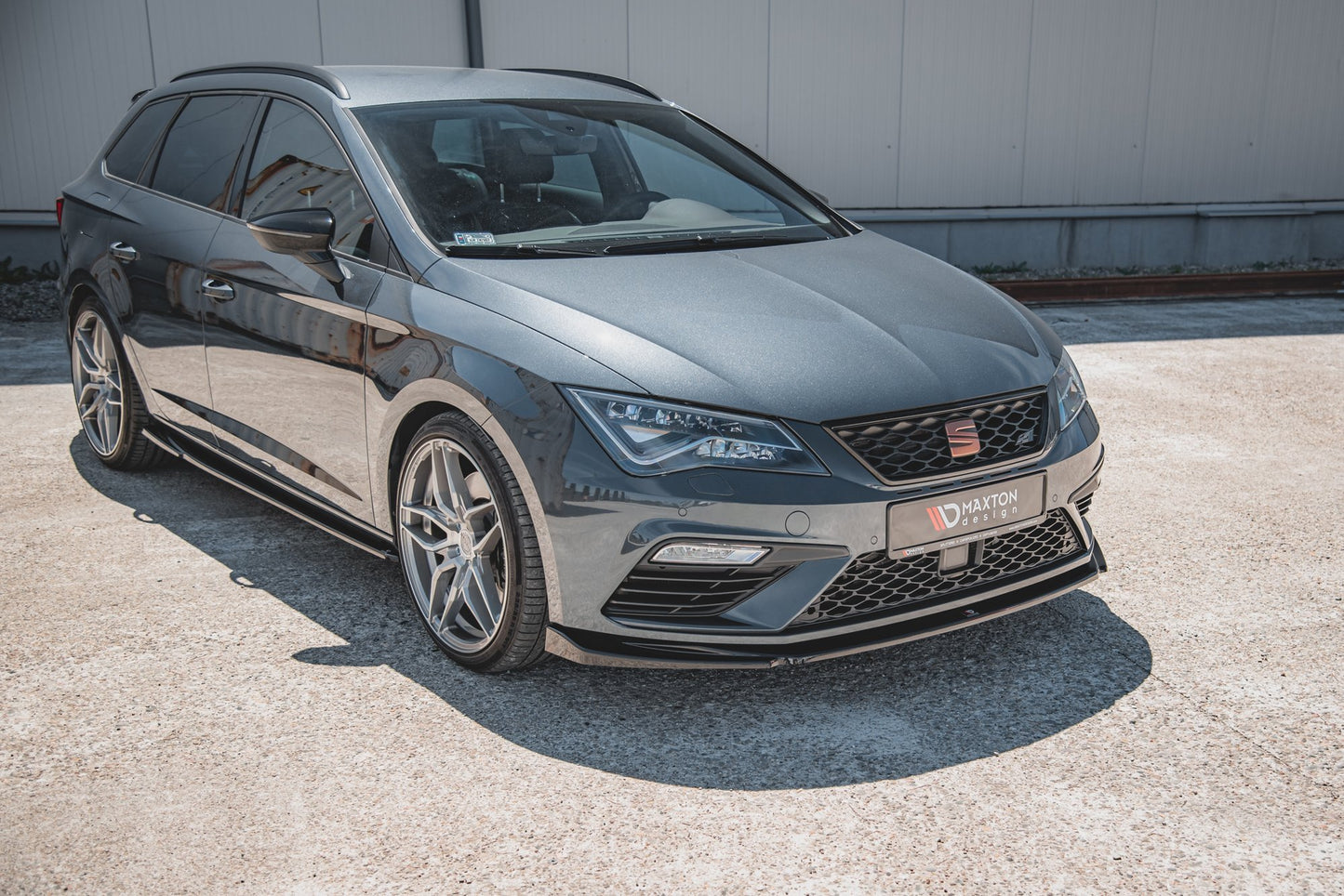 Front Ansatz V.5 für Seat Leon Cupra / FR Mk3 FL schwarz matt
