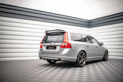 Diffusor Heck Ansatz für Volvo V70 Mk3 Carbon Look