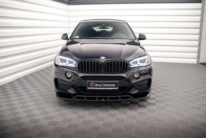 Front Ansatz V.2 für BMW X6 M-Paket F16 schwarz matt