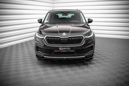 Front Ansatz V.2 für Skoda Kodiaq Mk1 Facelift schwarz matt