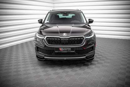 Front Ansatz V.2 für Skoda Kodiaq Mk1 Facelift schwarz Hochglanz