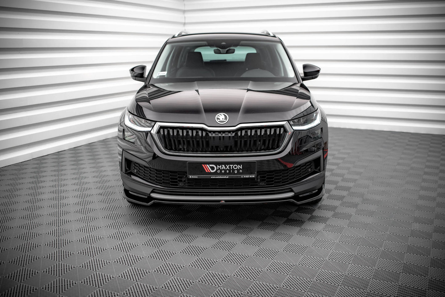 Front Ansatz V.2 für Skoda Kodiaq Mk1 Facelift Carbon Look