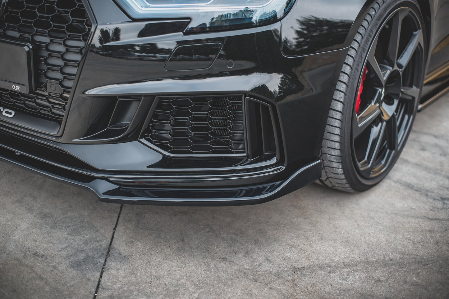 Front Ansatz V.3 für Audi RS3 8V FL Sportback schwarz matt