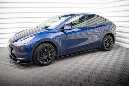 Seitenschweller Ansatz für V.1 für Tesla Model Y schwarz matt