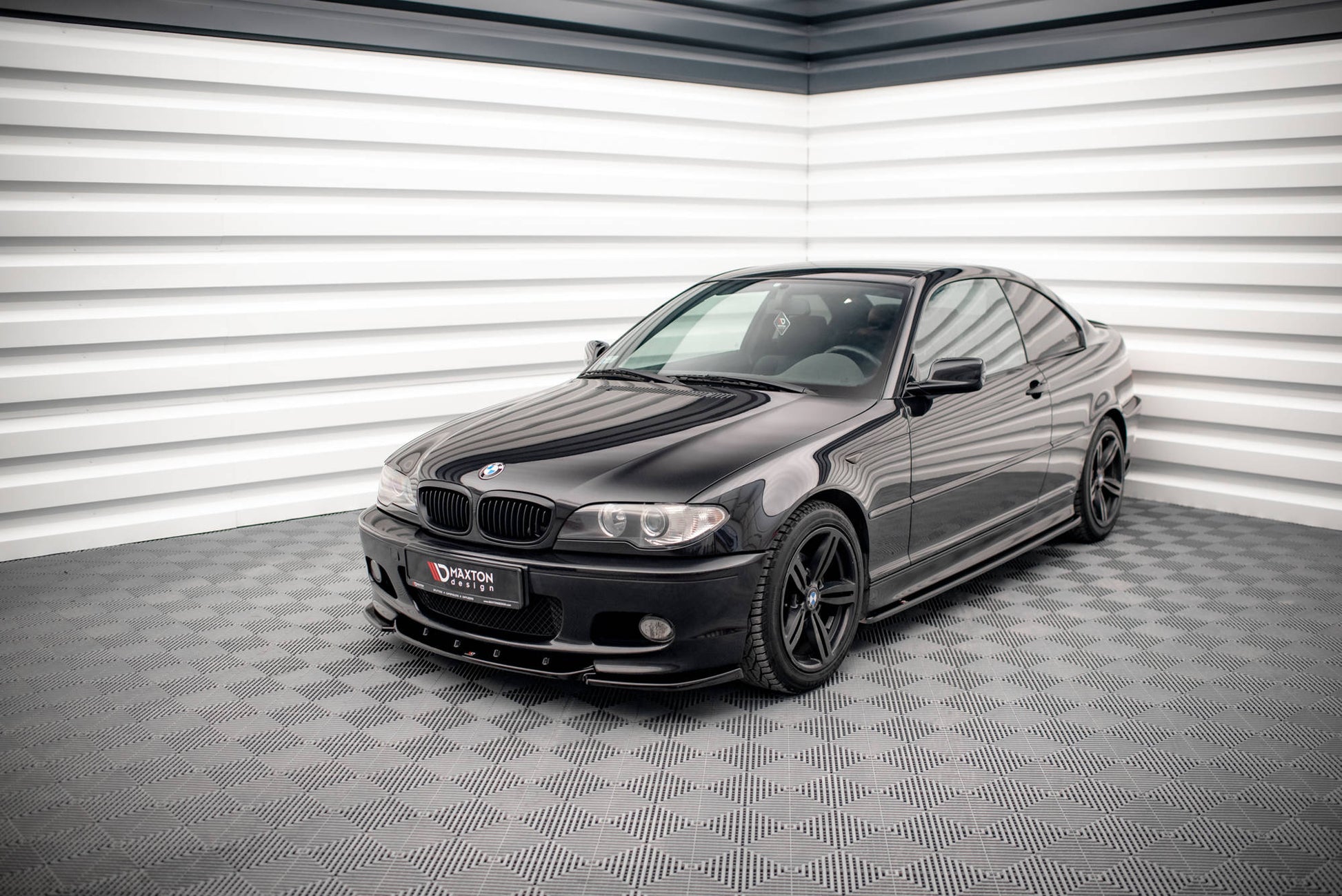Seitenschweller Ansatz für V.2 für BMW 3er Coupe M-Paket E46 schwarz Hochglanz
