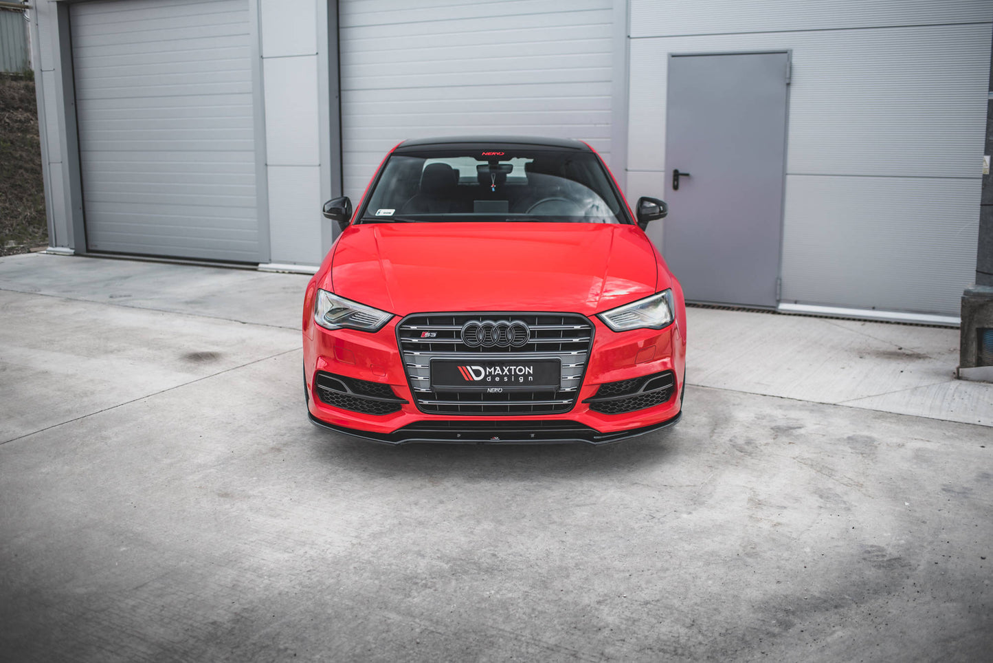 Front Ansatz V.2 für Audi S3 / A3 S-Line 8V Limousine / Cabrio schwarz matt