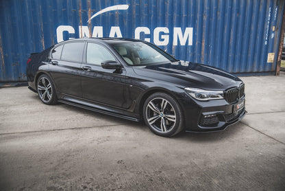 Seitenschweller Ansatz für BMW 7 M-Paket G11 schwarz matt